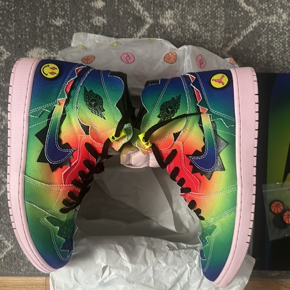 Jordan 1 high jbalvin size 13 - Picture 7 of 9